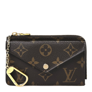 LOUIS VUITTON Monogram Recto Verso Card Holder Black