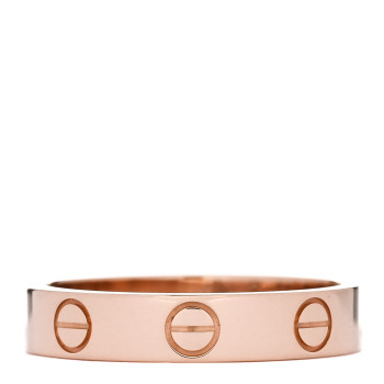 CARTIER 18K Pink Gold 3.5mm LOVE Wedding Band Ring 50 5.25