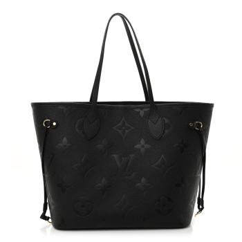 LOUIS VUITTON Empreinte Monogram Giant Neverfull MM Black
