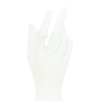 HERMES Sterling Silver PM Chaine d'Ancre Enchainee Band Ring 53 6.25