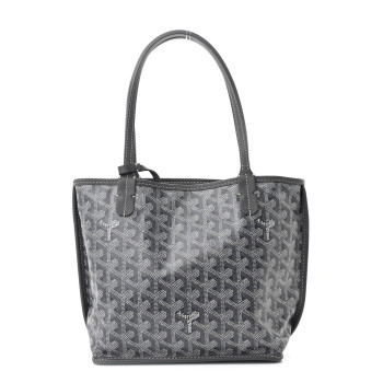 GOYARD Goyardine Reversible Mini Anjou Grey