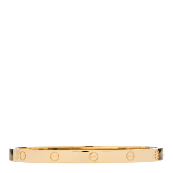CARTIER 18K Yellow Gold Medium LOVE Bracelet 17
