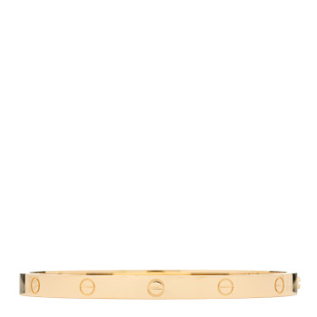 CARTIER 18K Yellow Gold Medium LOVE Bracelet 17