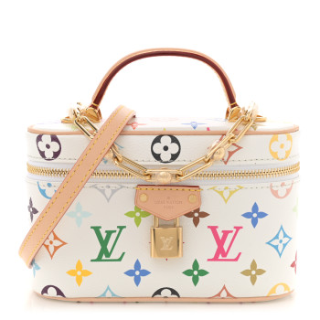 LOUIS VUITTON LV x TM Monogram Multicolor Vanity Chain Pouch White
