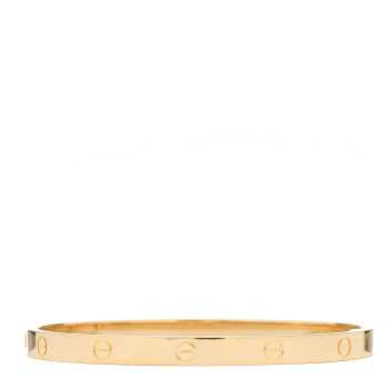 CARTIER 18K Yellow Gold Medium LOVE Bracelet 17
