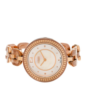 FENDI Stainless Steel Fur Mother of Pearl 36mm 35000M Fendi