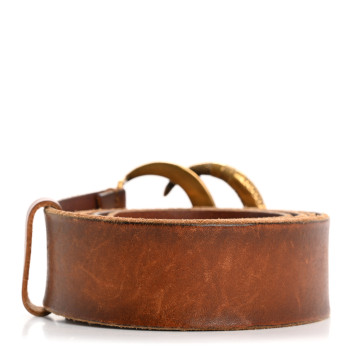 GUCCI Faded Calfskin Snake Double G 40mm Belt 105 42 Cuir