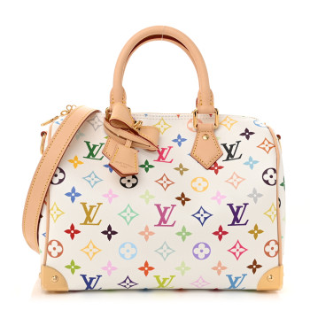 LOUIS VUITTON LV X TM Monogram Multicolor Speedy Bandouliere 25 White