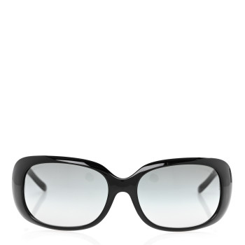 CHANEL Crystal CC Logo Sunglasses 6026-B Black