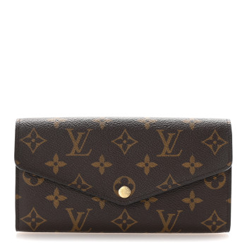 LOUIS VUITTON Monogram Sarah Wallet NM Rose Ballerine