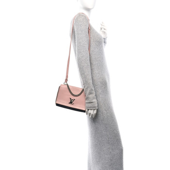 LOUIS VUITTON Soft Calfskin Lockme II Chain Bag BB Rose Poudre