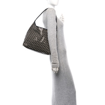 GOYARD Goyardine Boheme Hobo Black