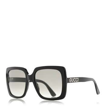 GUCCI Crystal Square Frame GG Sunglasses GG0418S Black