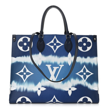 LOUIS VUITTON Monogram Escale Onthego GM Blue