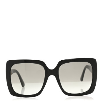 GUCCI Crystal Square Frame GG Sunglasses GG0418S Black