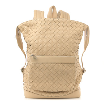 BOTTEGA VENETA Calfskin Intrecciato Hydrology Backpack Porridge