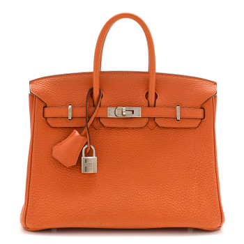 HERMES Togo Birkin 25 Orange