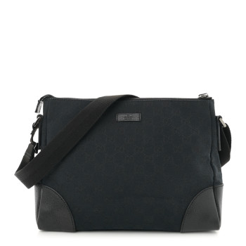 GUCCI Monogram Joy Messenger Bag Black