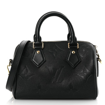 LOUIS VUITTON Empreinte Monogram Giant Speedy Bandouliere 20 Black