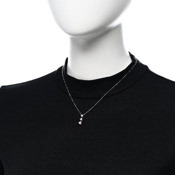 PARKER & WEST Platinum Diamond .69ctw Graduated Triple Drop Pendant Necklace