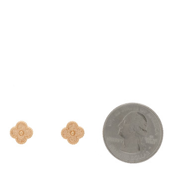 VAN CLEEF & ARPELS 18K Rose Gold Sweet Alhambra Earrings
