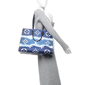 LOUIS VUITTON Monogram Escale Onthego GM Blue