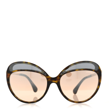 CHANEL Acetate Butterfly Runway Sunglasses 5379 Tortoise