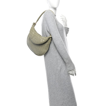 BOTTEGA VENETA Nappa Intrecciato Medium Gemelli Travertine