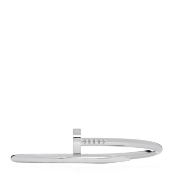 CARTIER 18K White Gold Juste Un Clou Bracelet 17