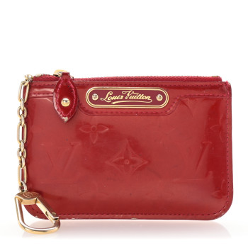 LOUIS VUITTON Vernis Key Pouch Pomme D'Amour