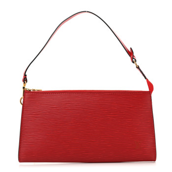 LOUIS VUITTON Epi Pochette Accessories 24 Castillan Red