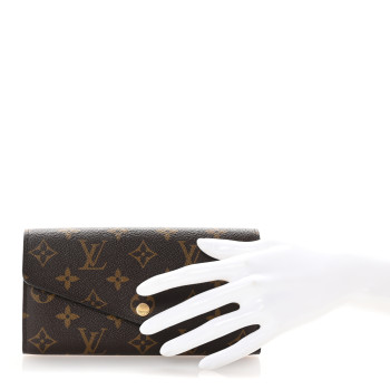 LOUIS VUITTON Monogram Sarah Wallet NM Rose Ballerine