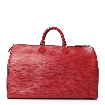 LOUIS VUITTON Epi Speedy 40 Castillan Red