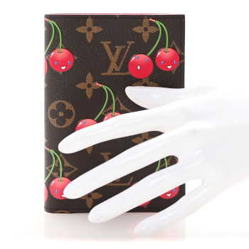 LOUIS VUITTON LV X TM Monogram Cerises Passport Cover