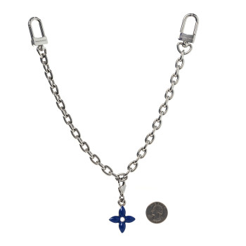 LOUIS VUITTON Metal 57th Street NYC Speedy Soft Bag Charm Silver