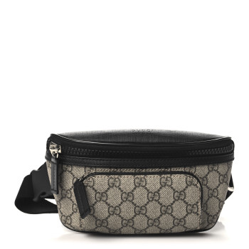 GUCCI GG Supreme Monogram Belt Bag Black