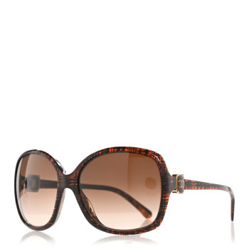 CHANEL CC Tweed Effect Sunglasses 5174 Brown