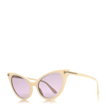 TOM FORD Evelyn-02 TF820 Cat Eye Sunglasses White