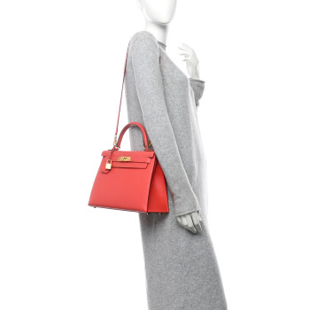 HERMES Epsom Kelly Sellier 28 Rose Jaipur