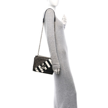 LOUIS VUITTON Calfskin Monogram Studded Twist Shoulder Bag MM