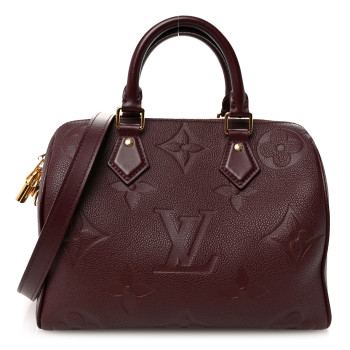 LOUIS VUITTON Empreinte Monogram Giant Speedy Bandouliere 25 Wine