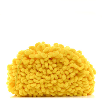 BOTTEGA VENETA Chenille The Mini Pouch Lemon
