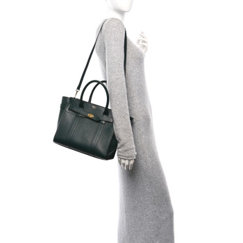 MULBERRY Classic Grain Small Bayswater Zip Tote Mulberry Green