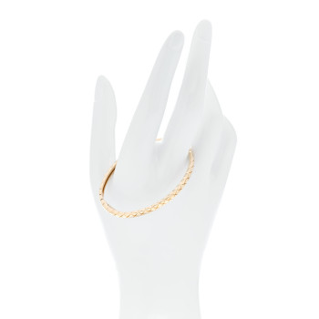 CHANEL 18K Yellow Gold Mini Coco Crush Bangle Bracelet S