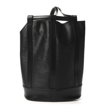 LOUIS VUITTON Epi Randonnee PM Black