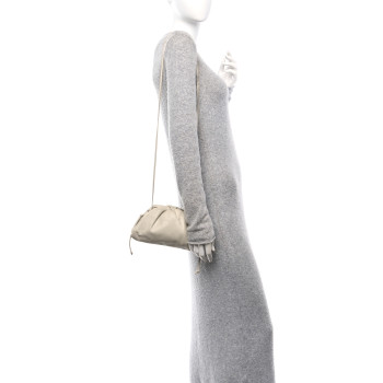 BOTTEGA VENETA Butter Calfskin The Mini Pouch Chalk