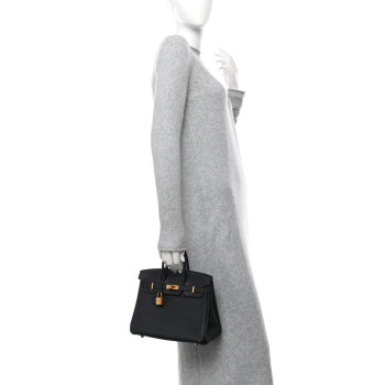 HERMES Togo Birkin 25 Black