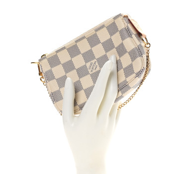 LOUIS VUITTON Damier Azur Mini Pochette Accessories
