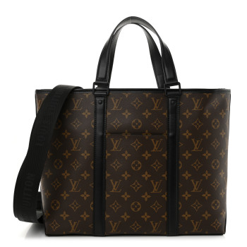 LOUIS VUITTON Monogram Macassar Weekend Tote PM