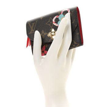 LOUIS VUITTON Monogram 2024 Christmas Animation Candy Factory Rosalie Coin Purse Candy Red